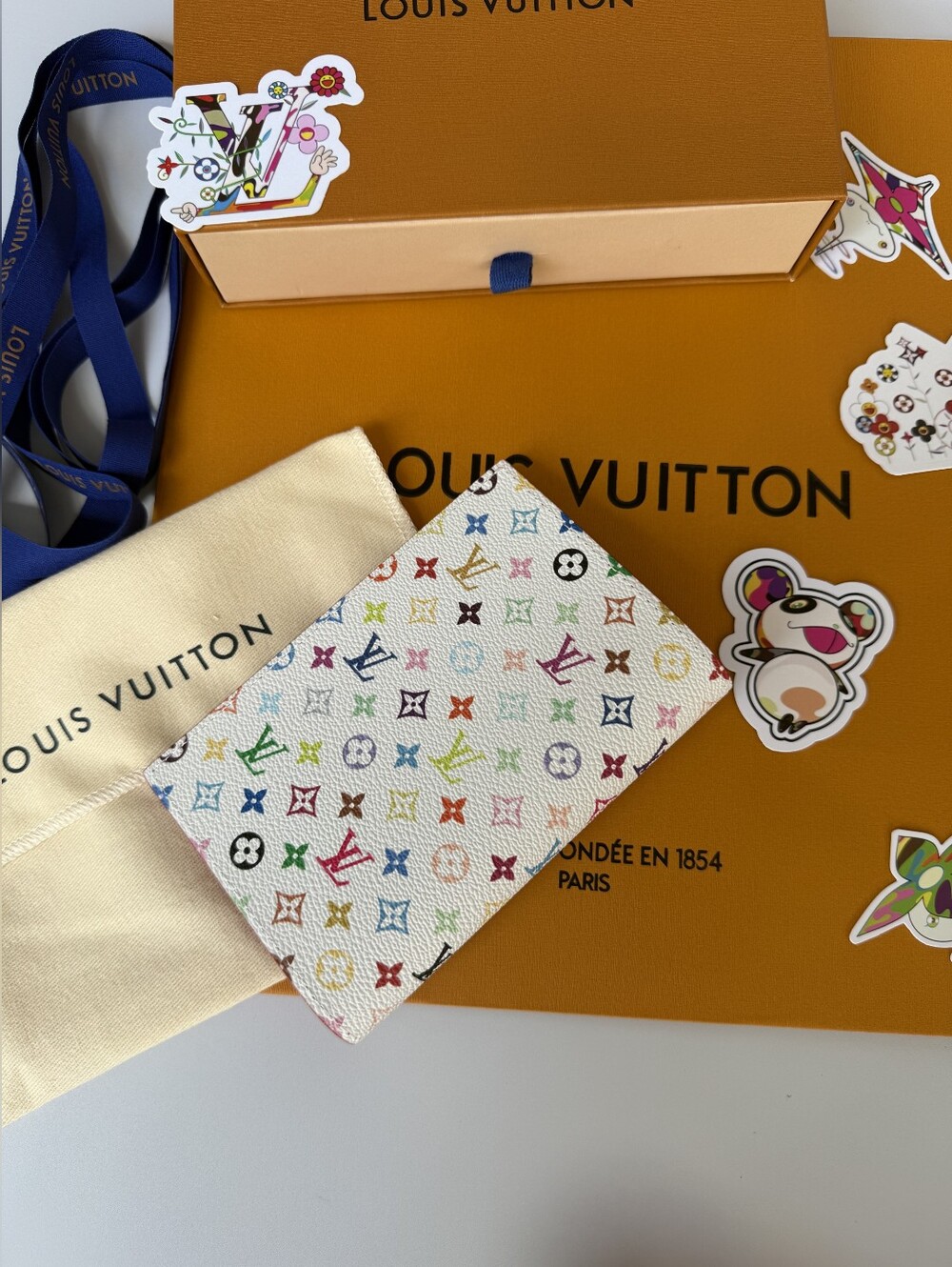Louis Vuitton Multicolor Monogram White Canvas Wallet